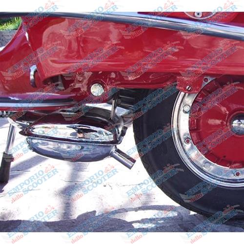 CHROMED EXHAUST FOR VESPA PX125–150 – TS