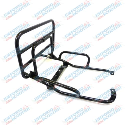 BLACK PAINTED REAR LUGGAGE CARRIER FOR VESPA PK - 50 - ET3 - PRIMAVERA