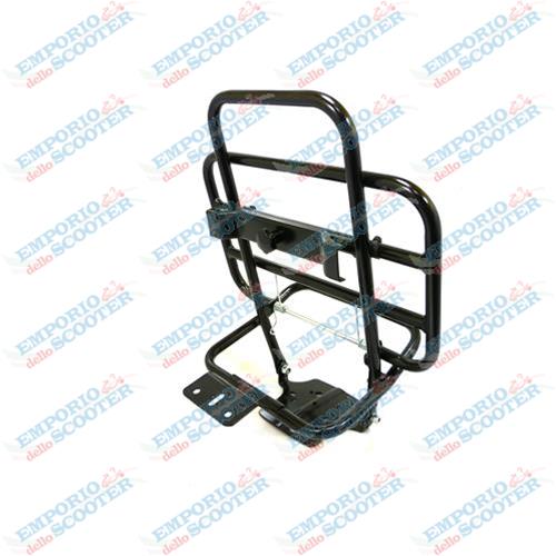 PORTAPACCHI POSTERIORE CON PORTARUOTA - VERNICIATO NERO PER VESPA 50 PRIMAVERA ET3