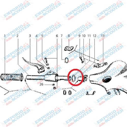 ARANDELA ELáSTICA 40X32X1MM VESPA 50