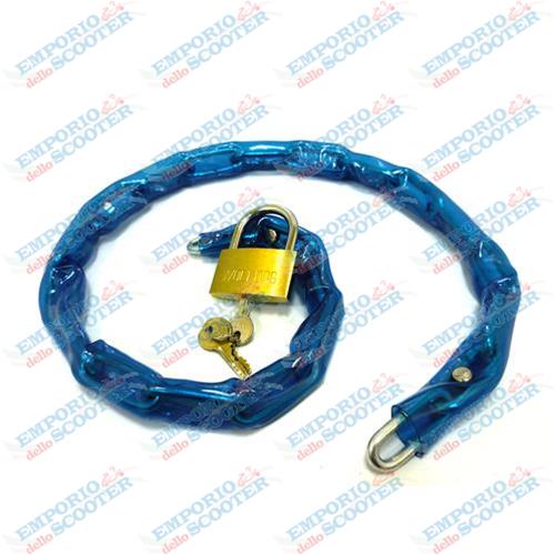 CATENA ANTIFURTO COMPLETA DI D.50 LUCCHETTO - 80CM