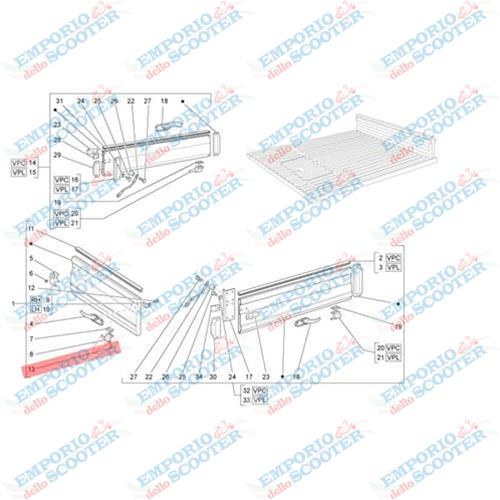 VITE FISSAGGIO MANIGLIA SPONDA APE TM