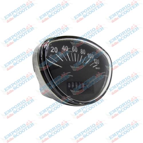 COMPTEUR KM NOIR 120 kmh AVEC CONTOUR CHROME'