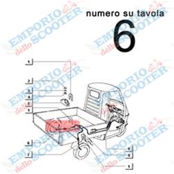 TUBE FREIN ARRIERE DROITE APE 50