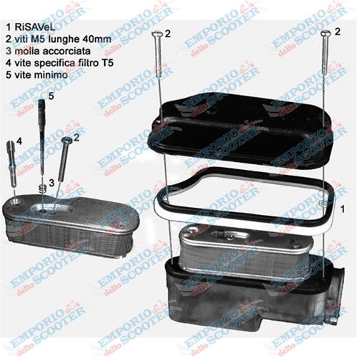 RISE-UP FOR AIR BOX "RiSAVeL" (MODELS WITHOUT MIXER) - IT ALLOWS INSTALLATION OF FILTER T5