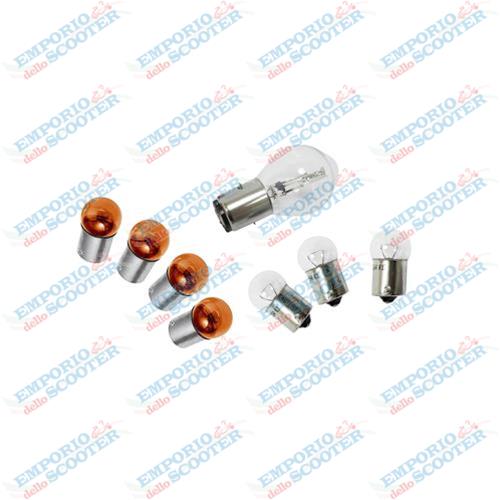 KIT 8 BULBS - 12V FOR VESPA PK 125 (BULBS FOR ORANGE INDICATORS)