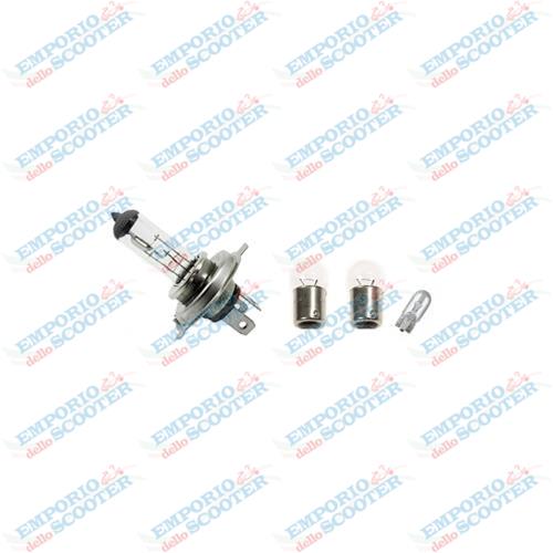 KIT 4 AMPOULES - POUR VESPA PX AVEC PHARE HALOGENE (PX MY - PX 2011 - LML STAR)