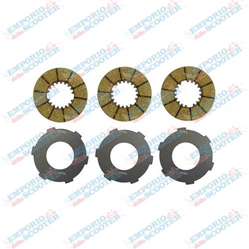 KIT DISCHI FRIZIONE FERODO VESPA VM1 - VM2 (KIT 6 PEZZI)