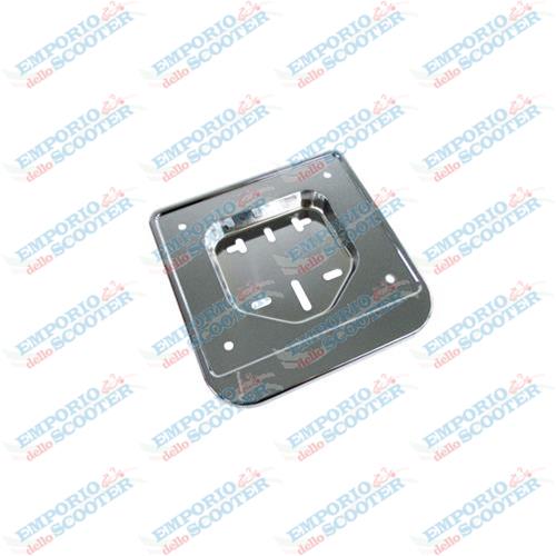 PORTATARGA PER TARGHE CICLOMOTORI DAL 2004 - IN PLASTICA CROMATO