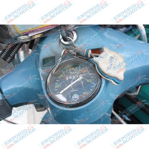 GLASS KIT + BLACK SPEEDOMETER FRAME + GASKET VESPA PX (TILL 1982)