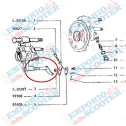 PERNO COMANDO CEPPI FRENO VESPA PK
