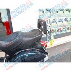 CHROME LUGGAGE CARRIER WITH BACKREST - VERY SOLID - VESPA PX (1978-2010)
