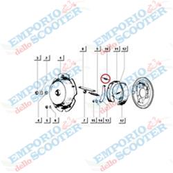 REAR BRAKE SHOES SPRING APE 50
