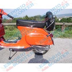 PORTAPACCHI POSTERIORE CROMATO CON PORTARUOTA DI SCORTA