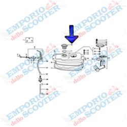 BOUCHON DE RÉSERVOIR D'ESSENCE LML STAR 200 4 TEMPS