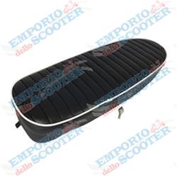 ASIENTO SILLIN VESPA 50 PRIMAVERA ET3 - SPORT 2 PUESTOS MAS LARGA MARON "LONG TAIL"