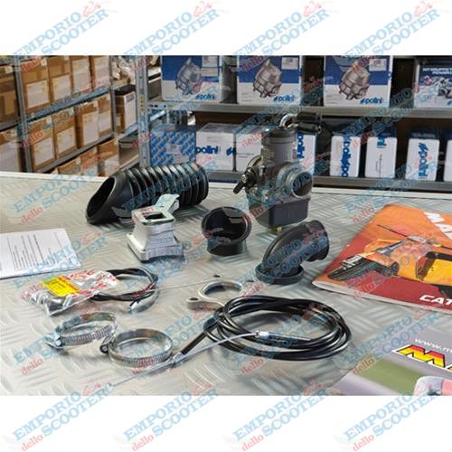 CARBURETOR KIT PHBH 30 WITH REED VALVE MANIFOLD VESPA PX T5 - MALOSSI