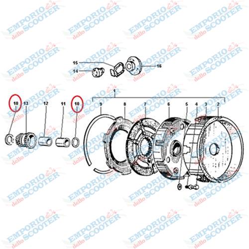 RONDELLE DE CALAGE D’EMBRAYAGE APE 703