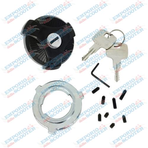 TAPPO SERBATOIO BENZINA CON CHIAVE PIAGGIO CIAO - APE 50 PRIMI MODELLI CON SERBATOIO IN FERRO
