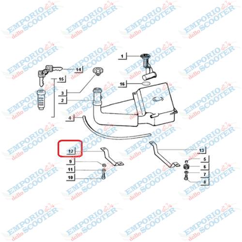 STAFFA SUPPORTO SERBATOIO APE 50