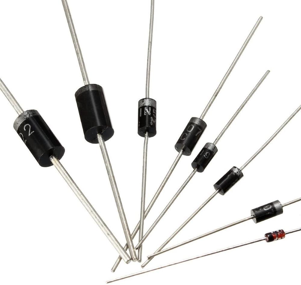 HUABAN 20PCS FR107 Diodo raddrizzatore a recupero rapido 1A 1000V 150-500ns DO-41 (DO-204AL) Assiale 1 Amp 1000 Volt