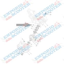 CUSCINETTO APE TM P703-P602-CAR P2/P3 SKF 25x62x17 6305-C5 - ALBERO MOTORE LATO FRIZIONE