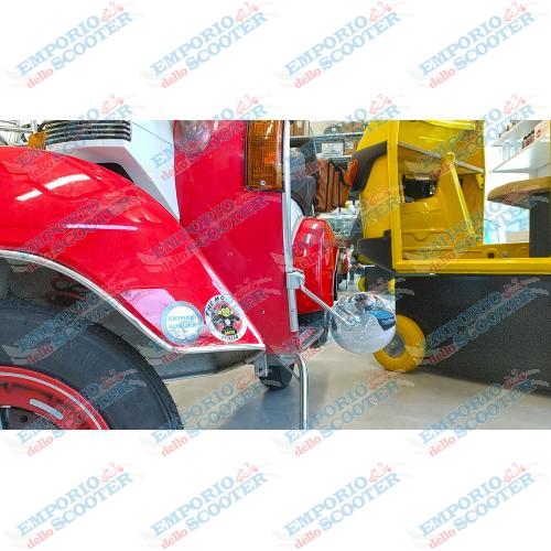 HOMOLOGATED ROUND LEG SHIELD MIRROR - UNIVERSAL FOR VESPA