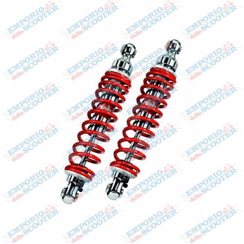 TRIUMPH SCRAMBLER BITUBO COPPIA REGOLABILE: PRECARICO, ESTENSIONE, INTERASSE 366MM, MOLLA ROSSA