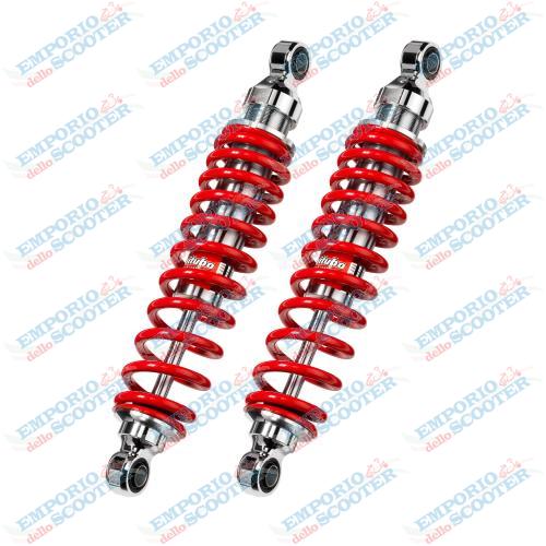TRIUMPH SCRAMBLER BITUBO COPPIA REGOLABILE: PRECARICO MOLLA, INTERASSE 366MM, MOLLA ROSSA