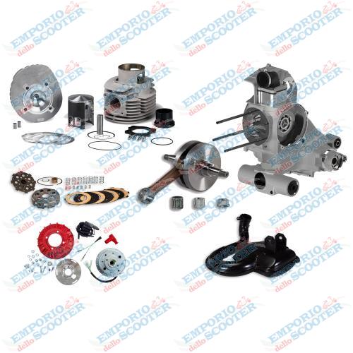 KIT MOTEUR VESPA MALOSSI 221CC - ADMISSION LAMELLAIRE (VERSION 1)