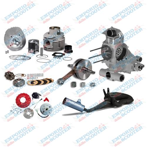 KIT MOTEUR VESPA MALOSSI 221CC - ADMISSION LAMELLAIRE (VERSION 2)