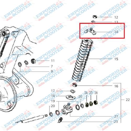 PIATTELLO SUPPORTO MOLLA SOSPENSIONE ANTERIORE