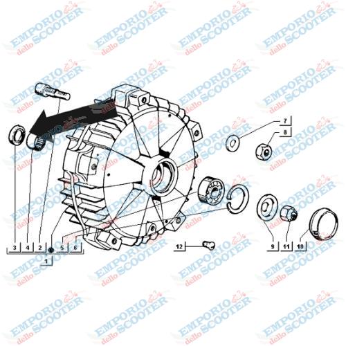 ANELLO PARAOLIO RUOTA ANTERIORE APE TM