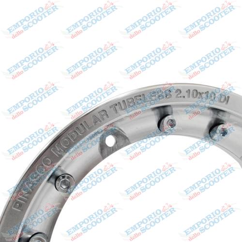 PINASCO RIM VESPA TUV 10" TUBELESS MODULAR POLISH ALLUMINIUM