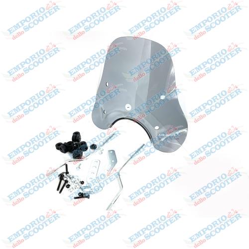 SMOKED LOW FLYSCREEN WITH MOUNTS