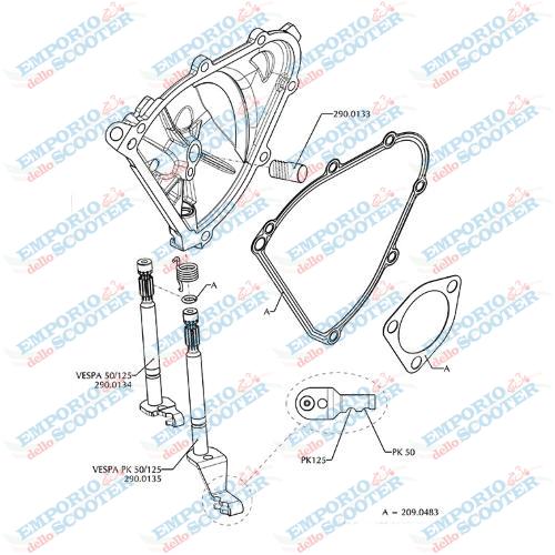COPERCHIO FRIZIONE POLINI - VESPA 50 - 90 - 125 ET3 -  PRIMAVERA