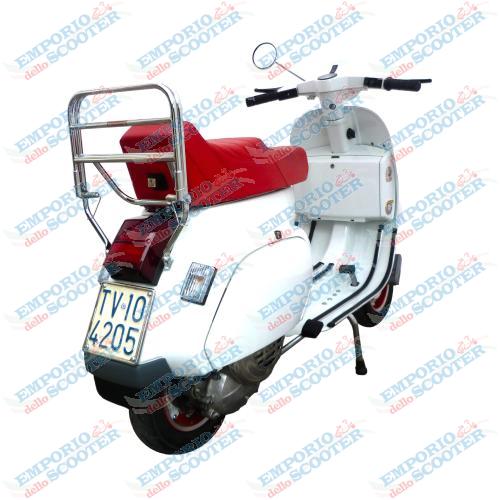 BLACK REAR LUGGAGE CARRIER VESPA PK - ET3 - WITHOUT TIE RODS
